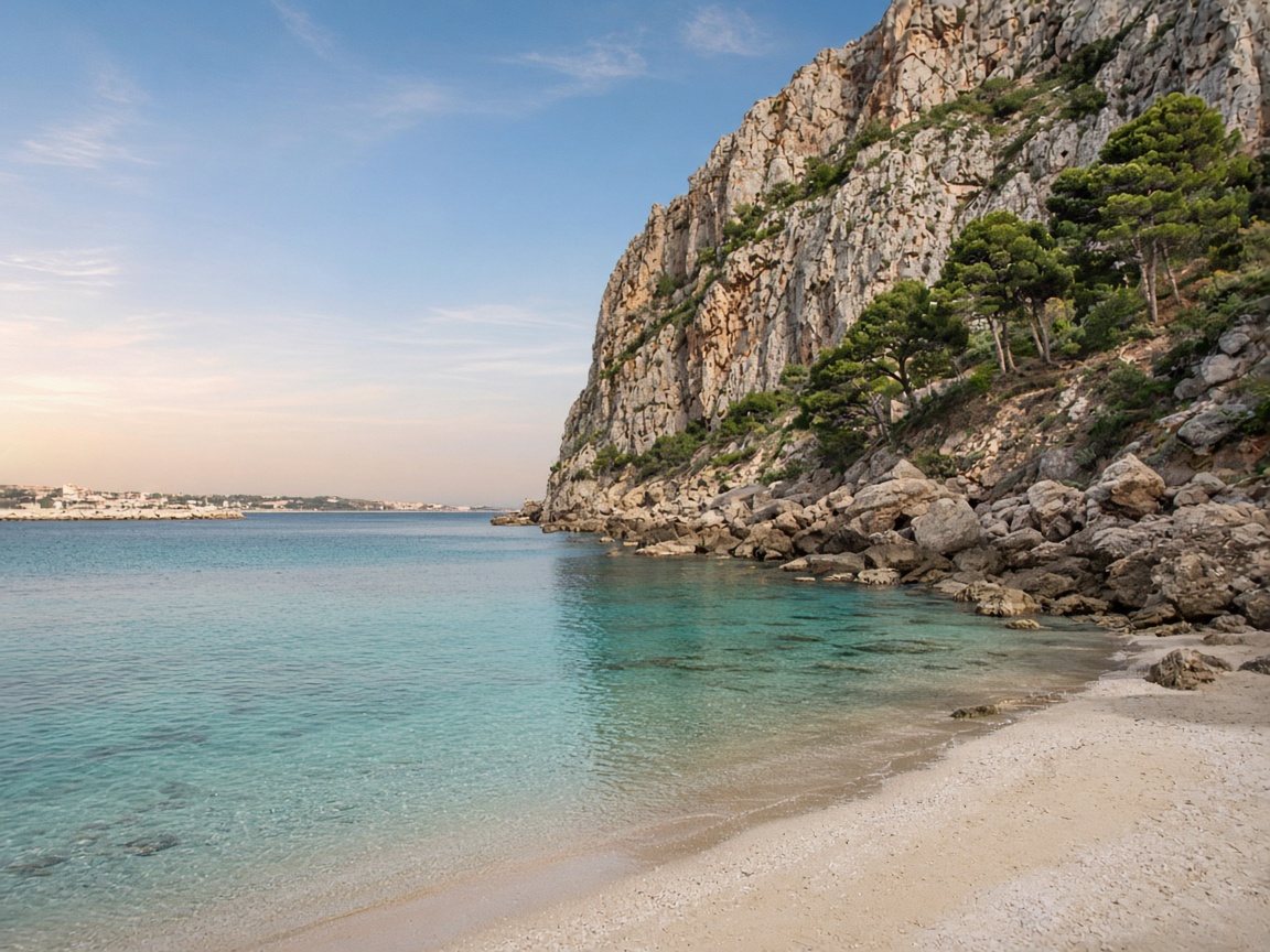 Cala Cantal Roig al pie del Pe&ntilde;&oacute;n de Ifach