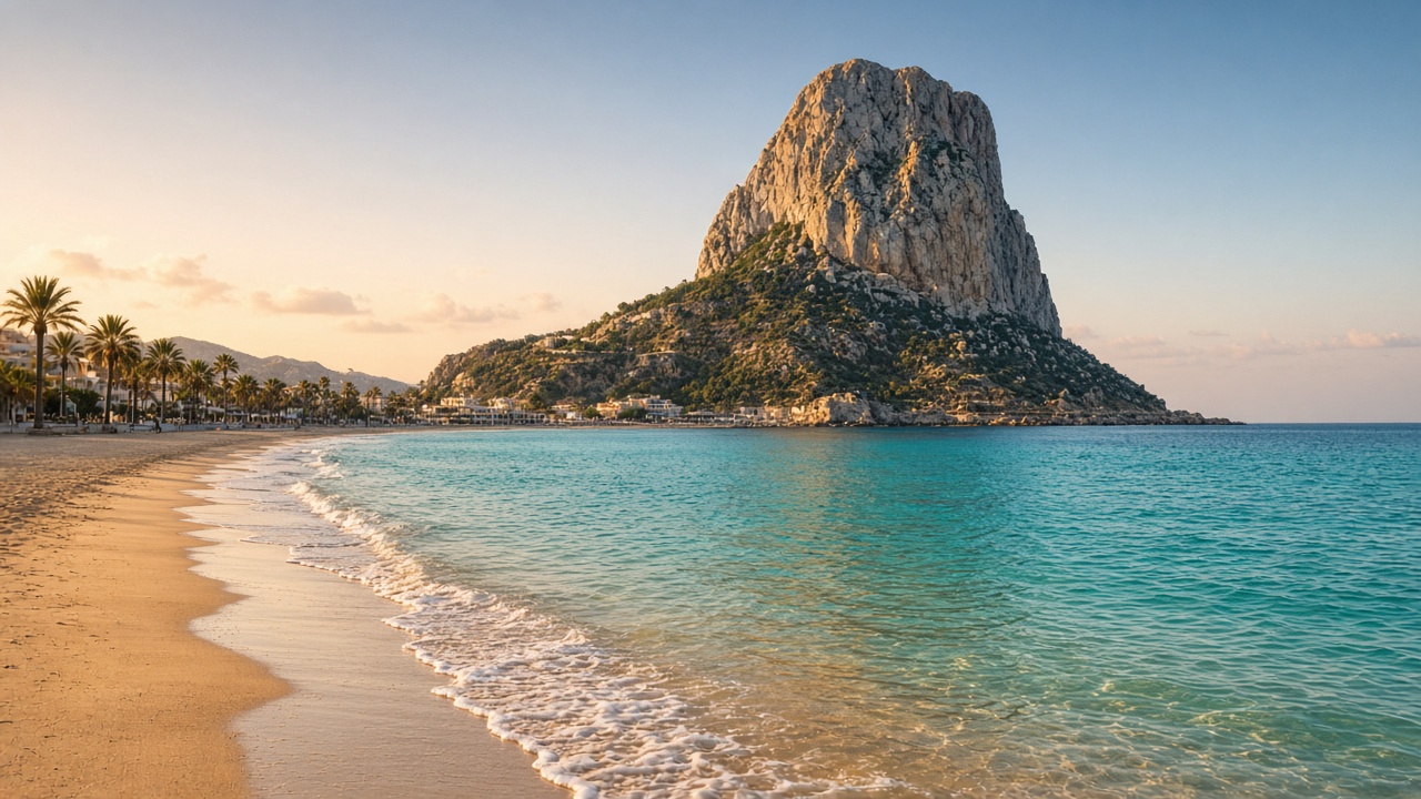 Playa del Arenal-Bol y Pe&ntilde;&oacute;n de Ifach en Calpe