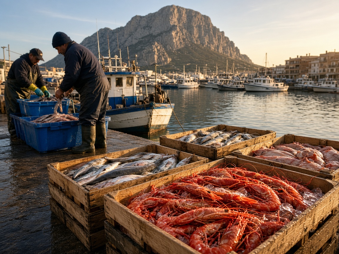 Pescado fresco en el puerto de Calpe